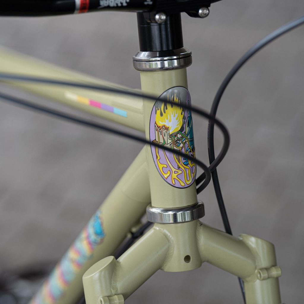 *CRUST BIKES* scape bot head badge