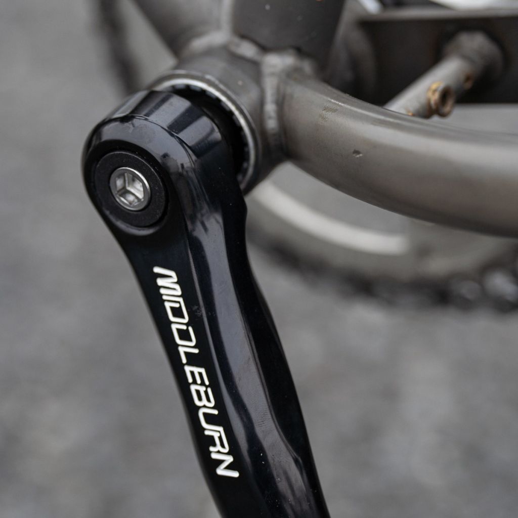 MIDDLEBURN* RS7 MTB square taper crank (silver) - BLUE LUG
