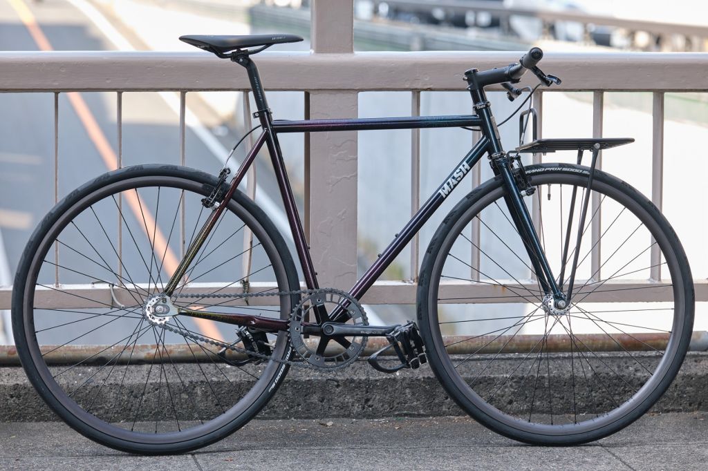 MASH* steel frame set (black rainbow flake) - BLUE LUG ONLINE STORE