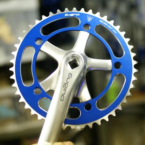 *SUGINO* mc130 chainring (blue)