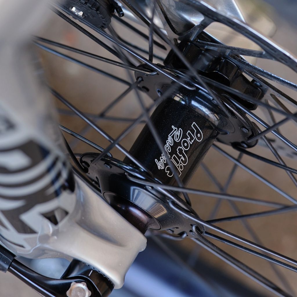 PROFILE RACING* elite mtb hub front (black) - BLUE LUG