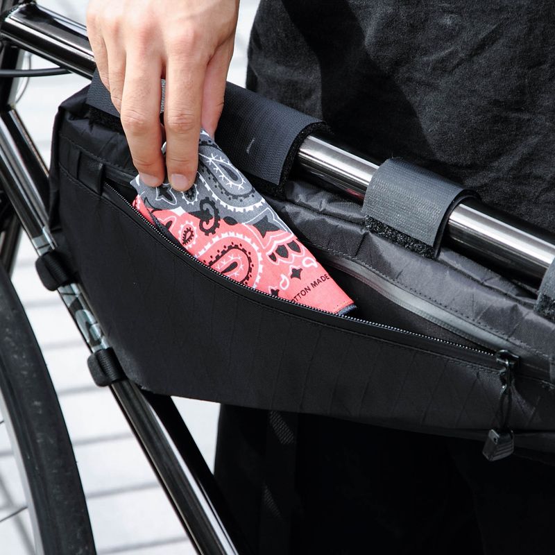 FAIRWEATHER* frame bag half (purple) - BLUE LUG ONLINE STORE