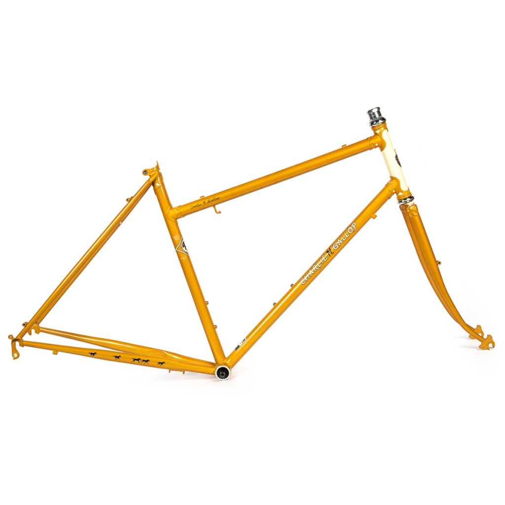 RIVENDELL* charlie h. gallop frame set (dark gold) - BLUE