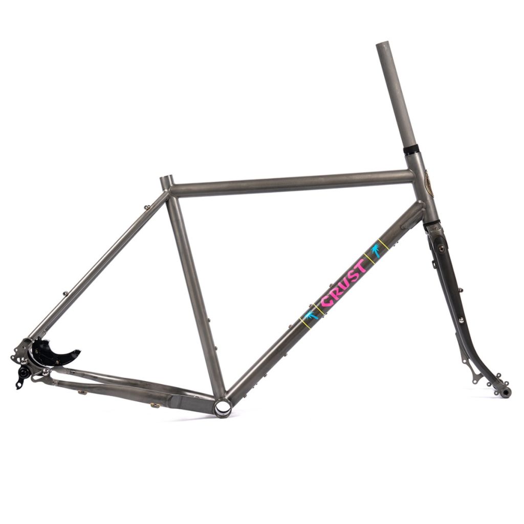 CRUST BIKES* evasion frame (matte clear/non-boost) - BLUE