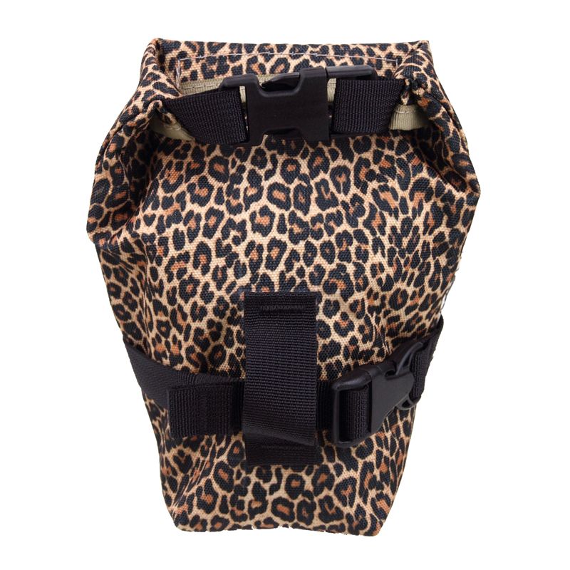 *OUTER SHELL ADVENTURE* rolltop saddlebag (leopard)