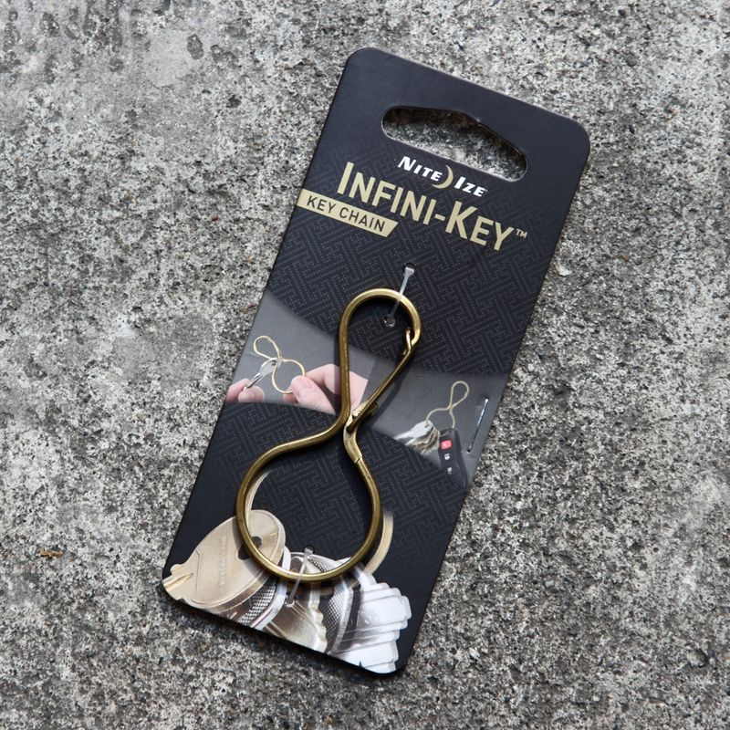 NITE IZE* infini-key (brass) BLUE LUG ONLINE STORE