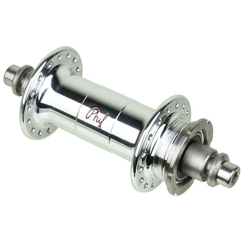 ホーム *PHILWOOD* low flange track hub rear (silver)