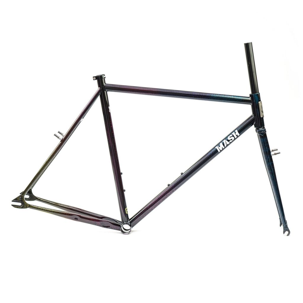 *MASH* steel frame set (black rainbow flake)