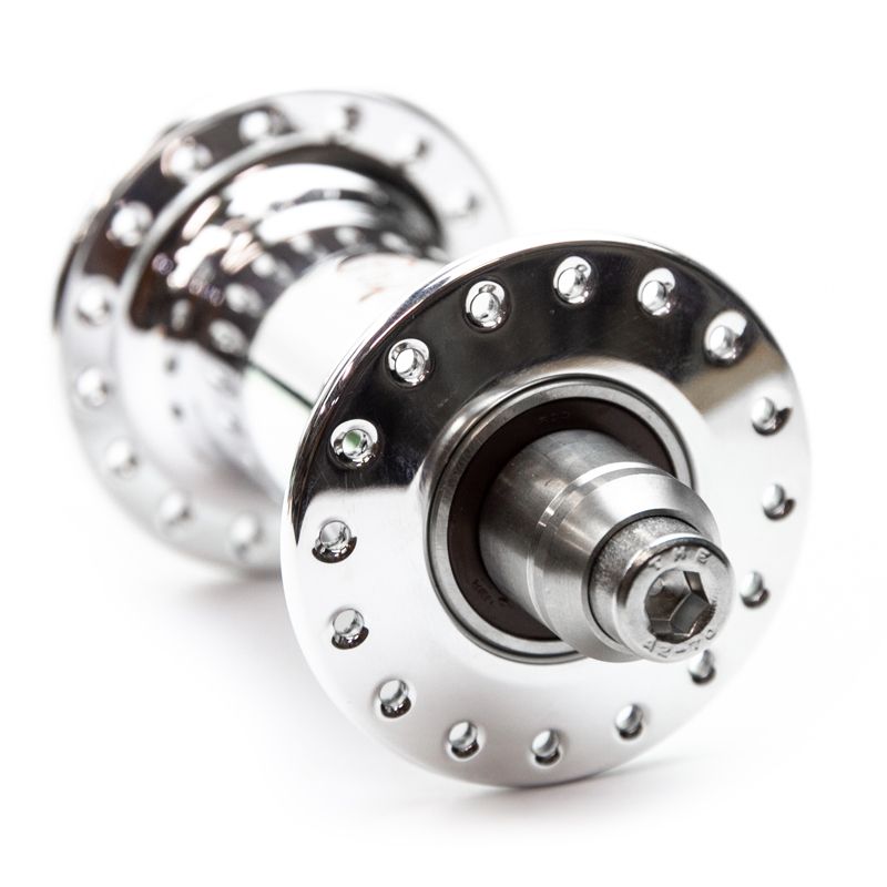 *PHILWOOD* low flange track hub front (silver)