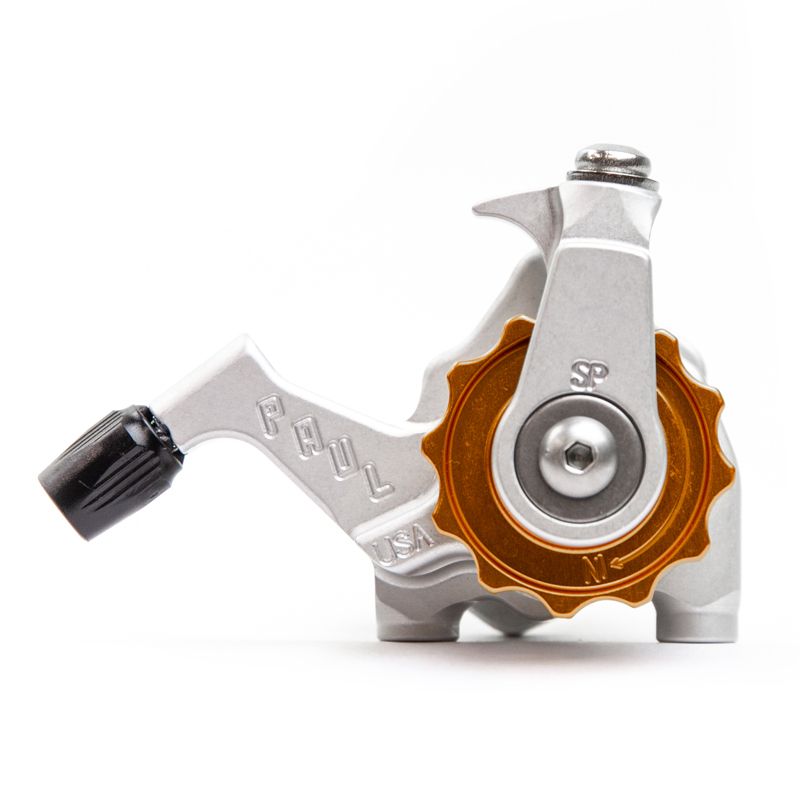 PAUL* klamper flat mount disc calliper (silver/orange) - BLUE LUG ONLINE  STORE