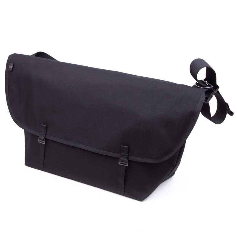 all black messenger bag