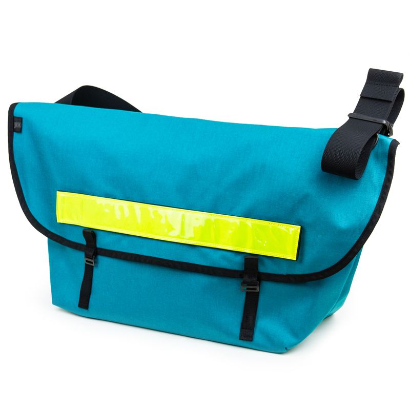 BLUE LUG* the messenger bag (turquoise/reflector) - BLUE LUG