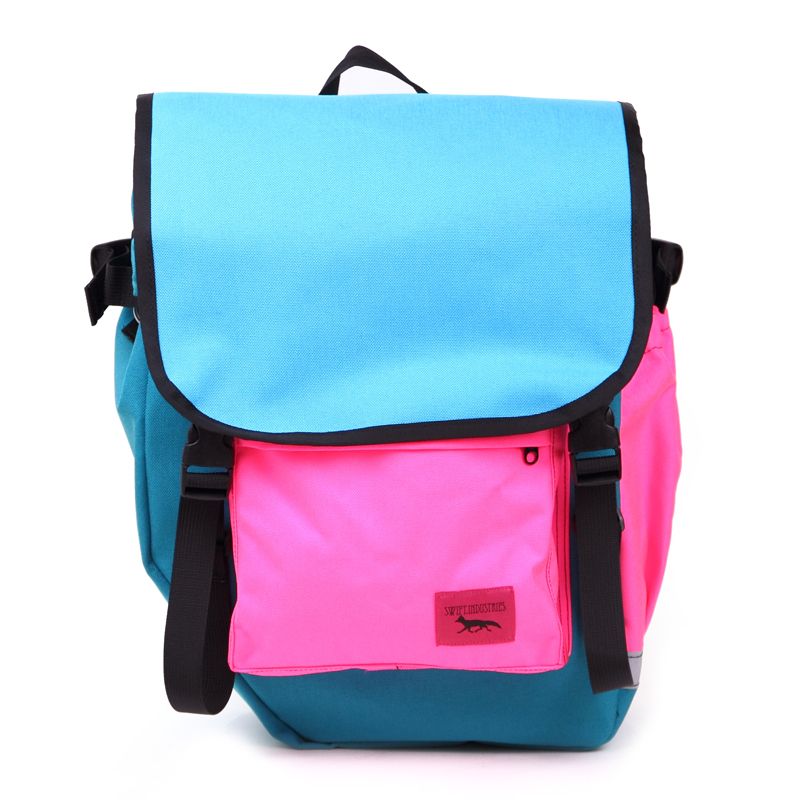 *SWIFT INDUSTRIES* roll top (teal/turquoise/hot pink)