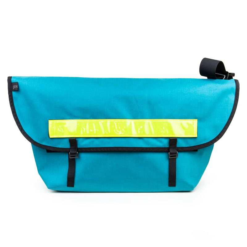 *BLUE LUG* the messenger bag (turquoise/reflector)