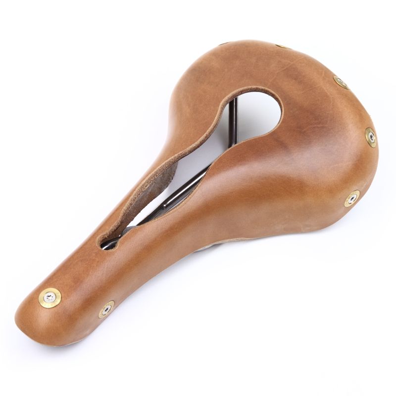 *BERTHOUD* aspin open leather saddle (natural)