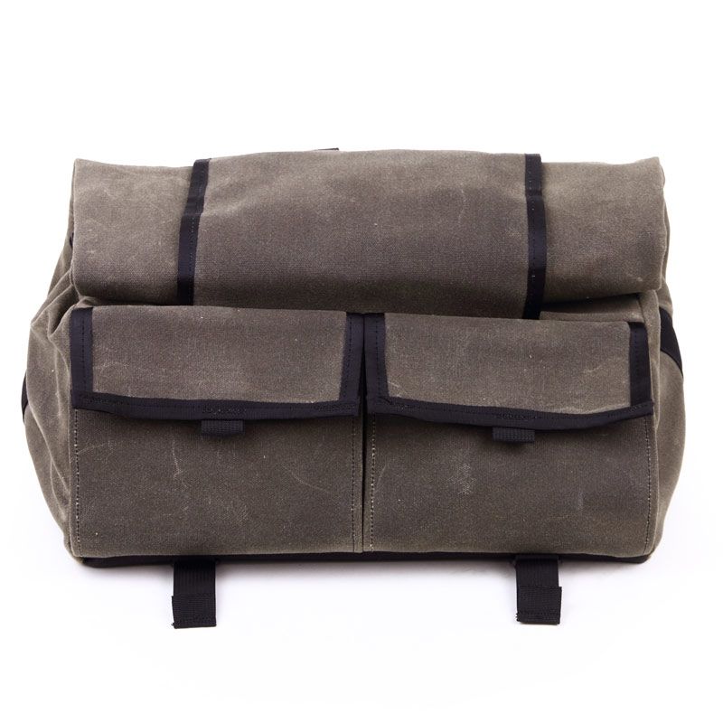 ILE* porteur rack bag (waxed/tan) - BLUE LUG ONLINE STORE