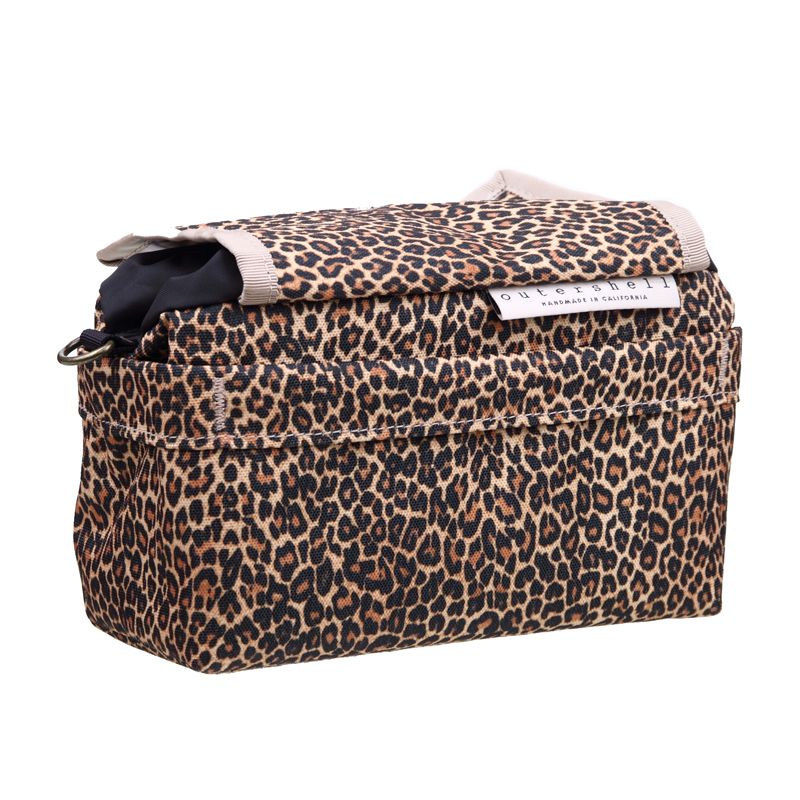 *OUTER SHELL ADVENTURE* drawcord handlebar bag (leopard）