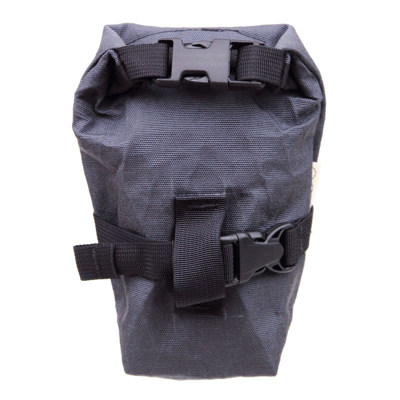 OUTER SHELL ADVENTURE* rolltop saddlebag (graphite) - BLUE OUTER SHELL ADVENTURE* rolltop saddlebag (graphite) - BLUE