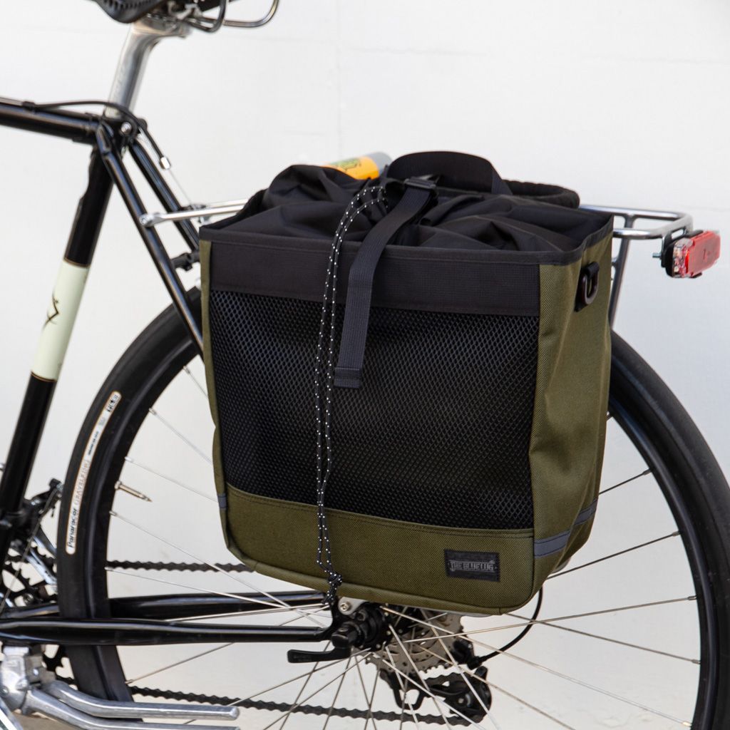 BLUE LUG* grocery pannier (olive) - BLUE LUG ONLINE STORE