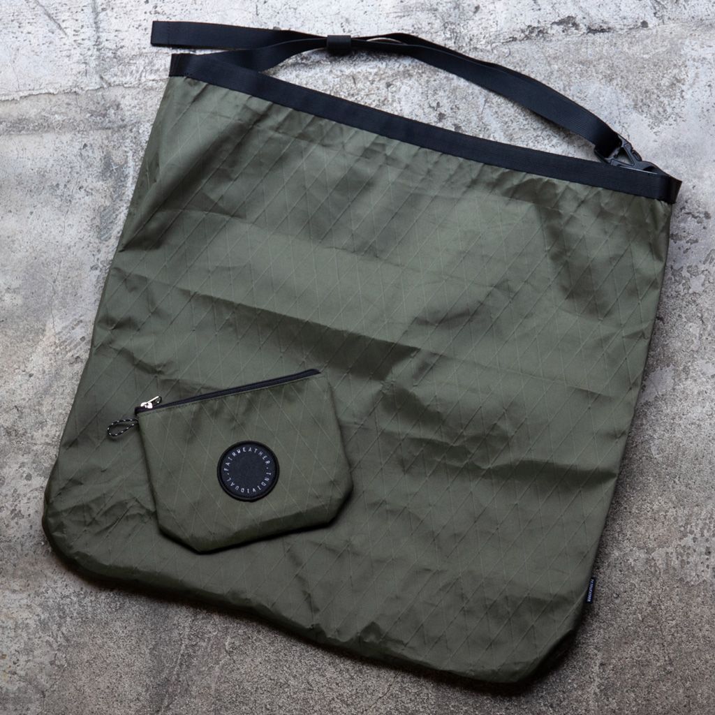 FAIRWEATHER* packable sacoche (x-pac/olive) - BLUE LUG ONLINE STORE