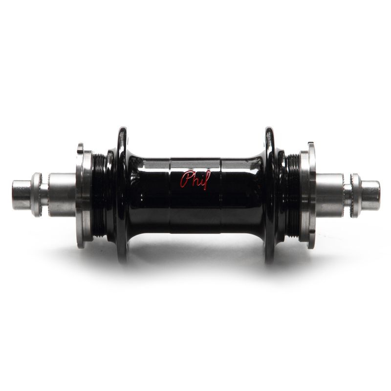 PHILWOOD* low flange track hub rear (black/double cog