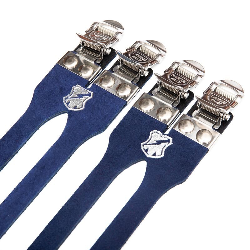 MASH* MKS × MASH leather double toe straps (blue) - BLUE LUG 