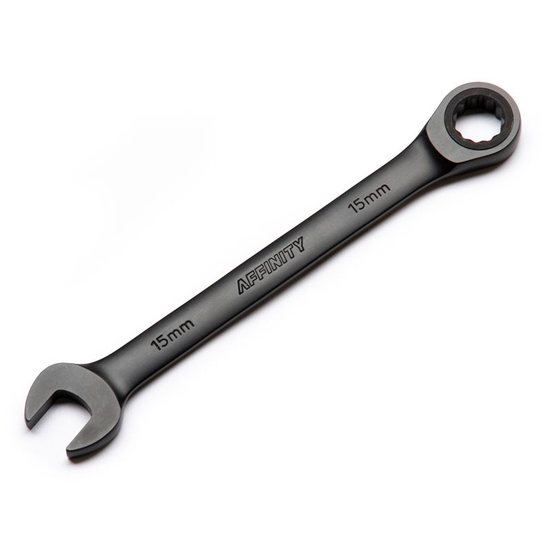 *AFFINITY CYCLES* 15mm racheting wrench (black/long)