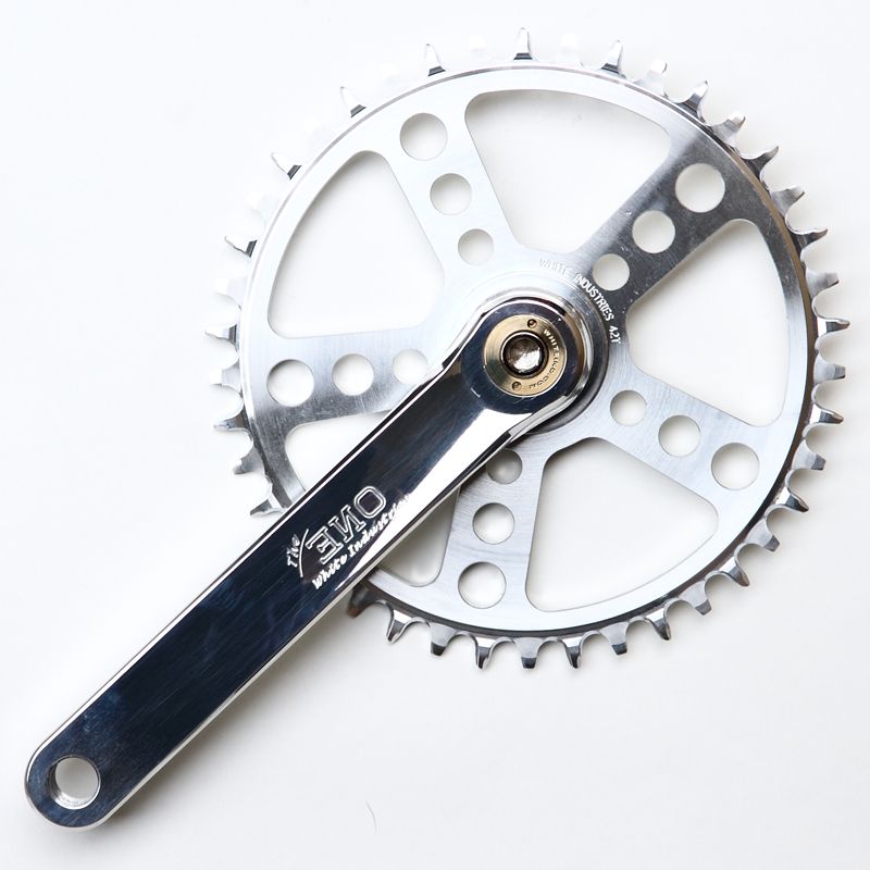 *WHITE INDUSTRIES* eno single speed crank (silver)