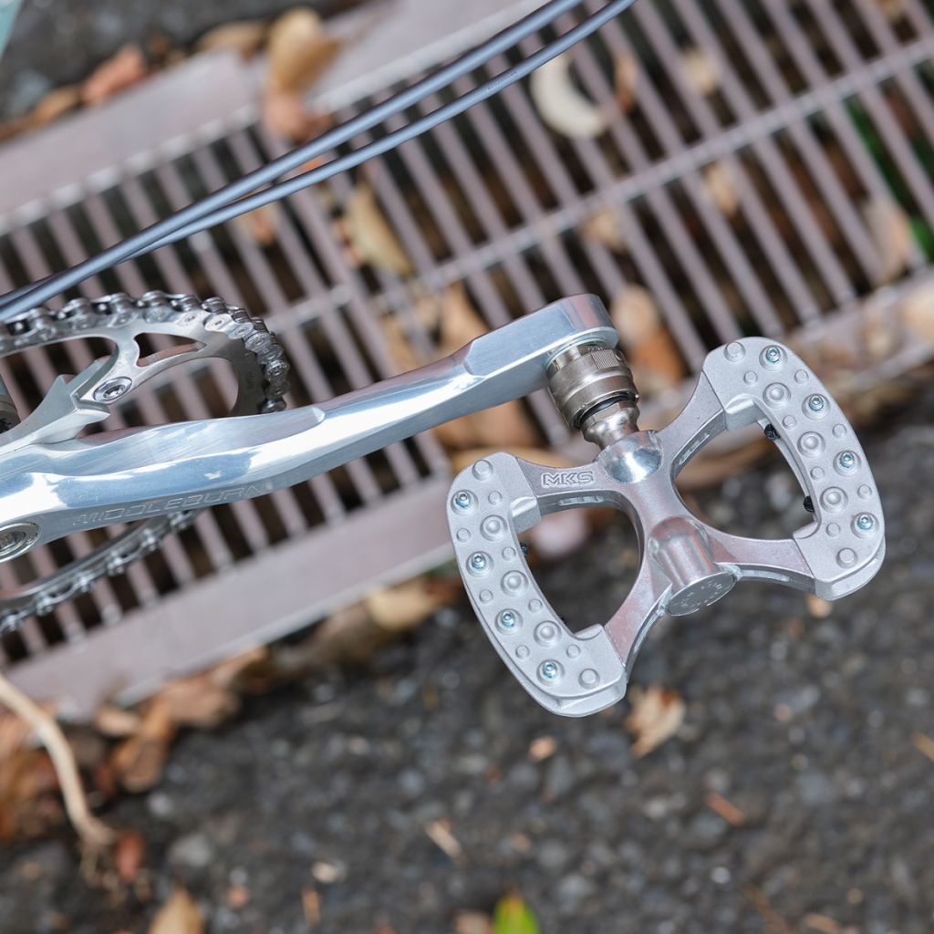 MKS* gamma ezy superior pedal (silver) - BLUE LUG ONLINE STORE