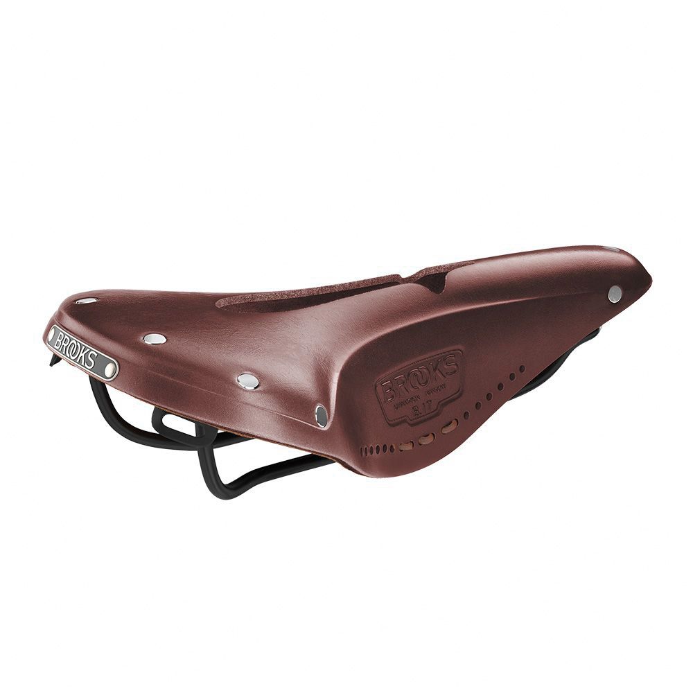 *BROOKS* b17 narrow carved (brown)