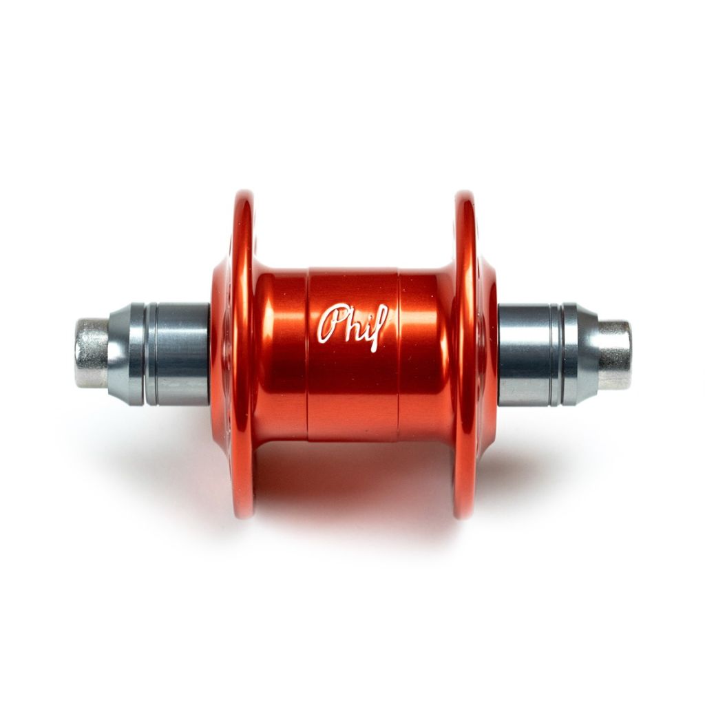 PHILWOOD* narrow flange hub front (LTD orange/28H) - BLUE
