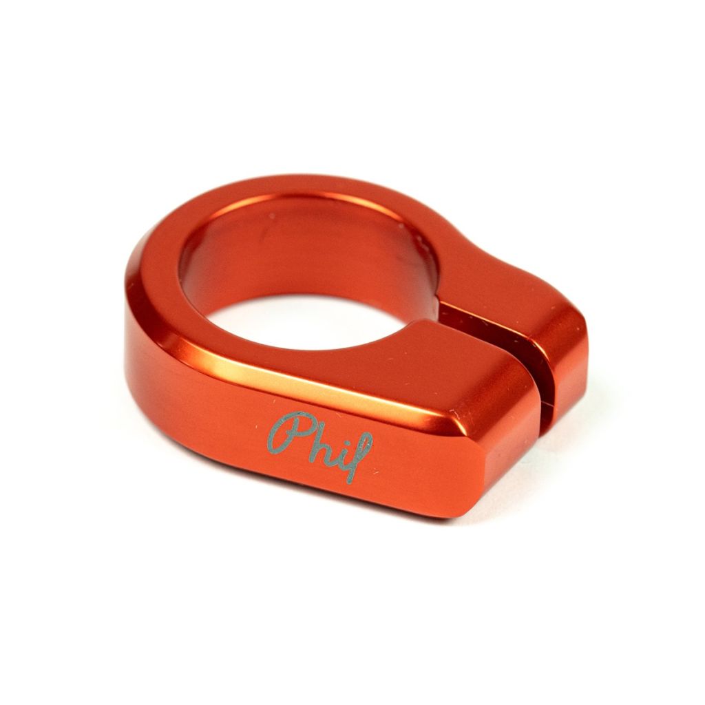 PHILWOOD* seat post collar (LTD orange/30.0mm) - BLUE LUG ONLINE STORE