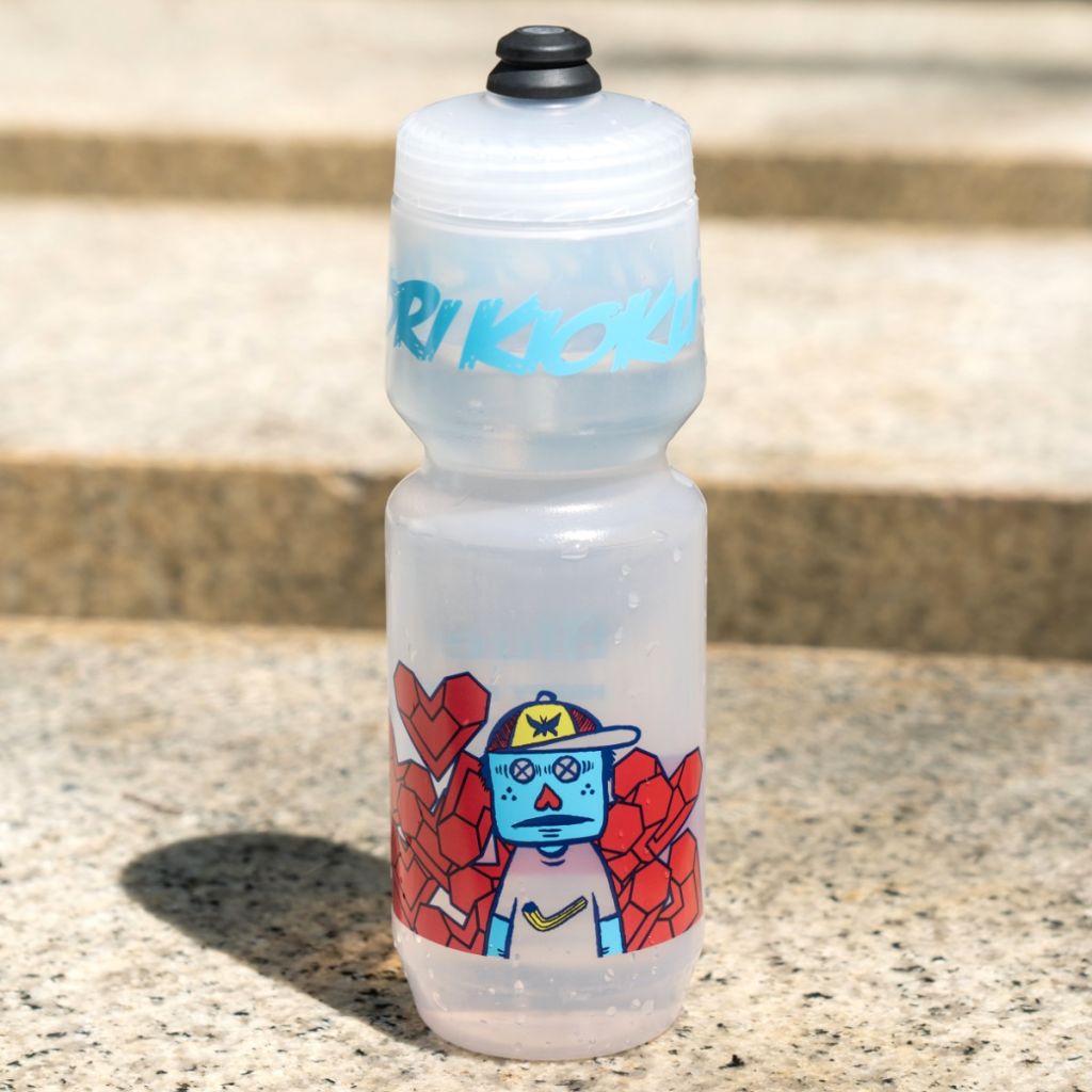 *BLUE LUG* rokkaku boy water bottle (clear)