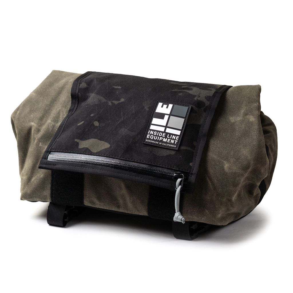 ILE* porteur rack bag small (waxed tan/x-pac blkmulticam) - BLUE ...