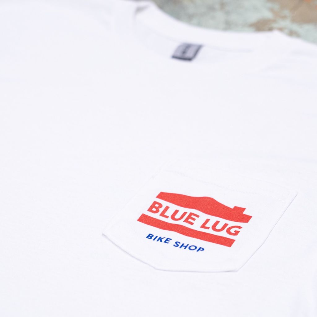 *BLUE LUG* house pocket t-shirt (white)