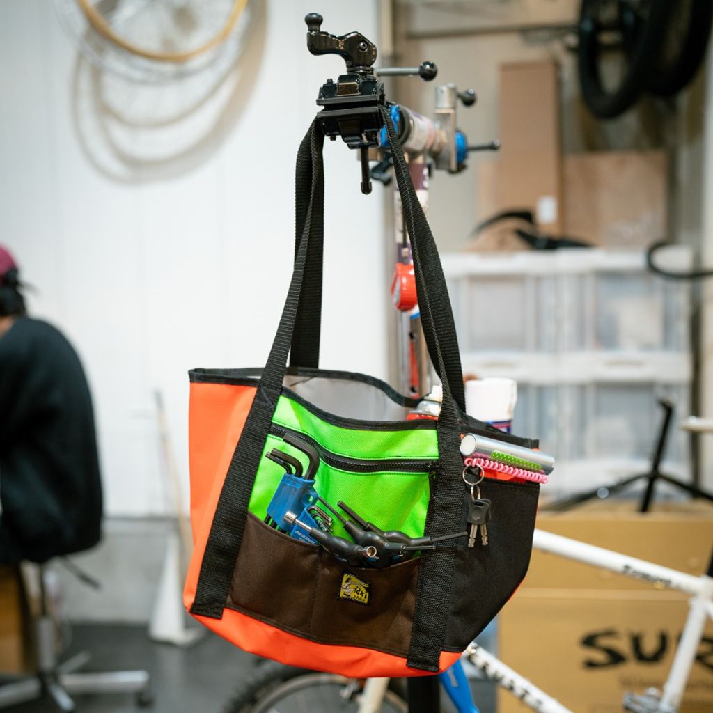 TAXI BAGS* heavy duty tote bag (L/orange) - BLUE LUG ONLINE