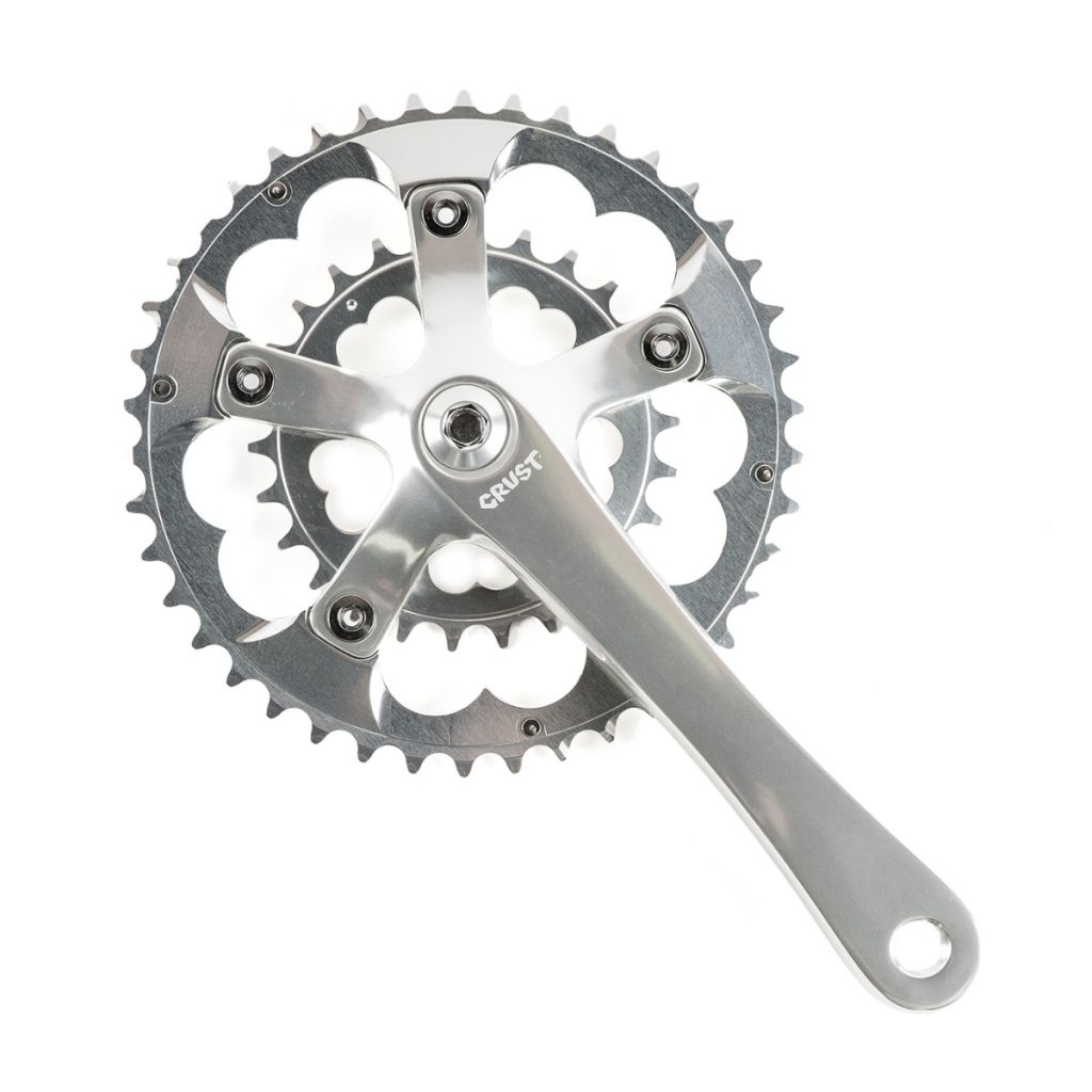 CRUST BIKES* heartbreaker crankset (polish) - BLUE LUG CRUST BIKES* heartbreaker crankset (polish) - BLUE LUG
