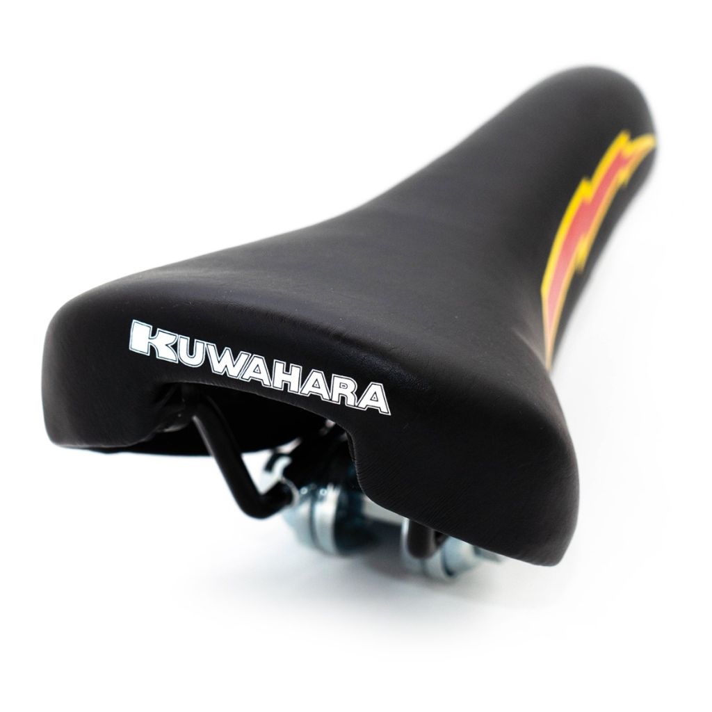 *KUWAHARA* lightning saddle (black/yellow/red)