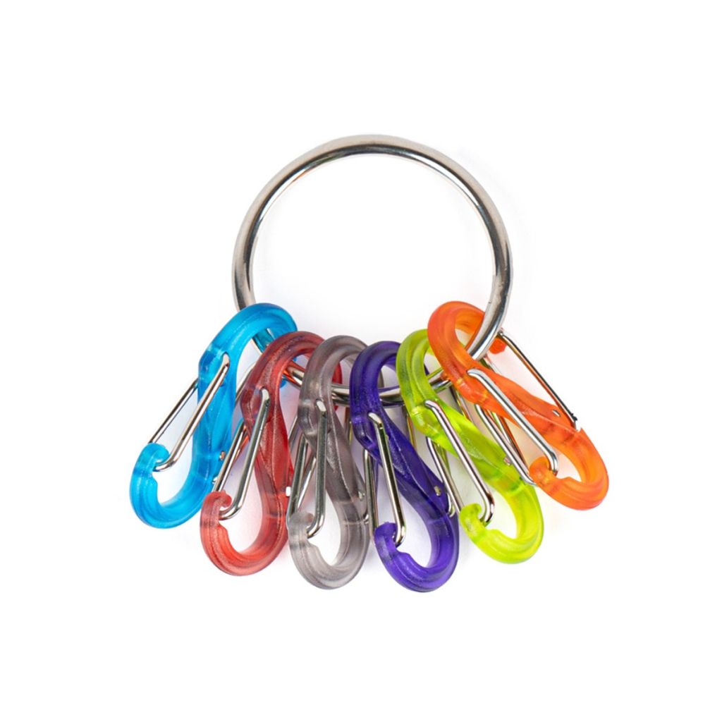 *NITE IZE* keyring s-biner (multi/silver)