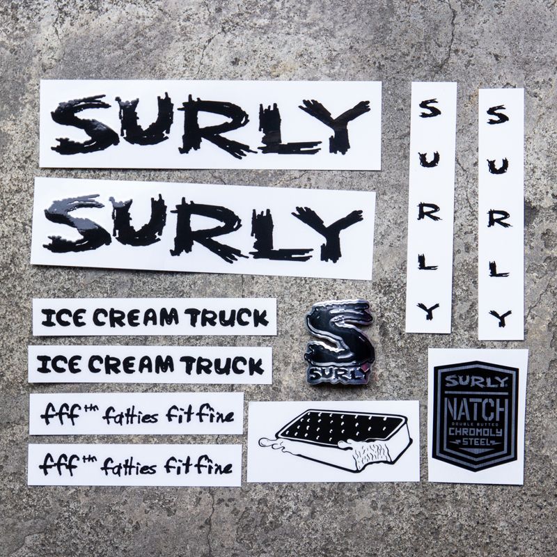 サーリー/SURLY レアワッペン 10枚 （*SURLY* nice rack front (silver)）