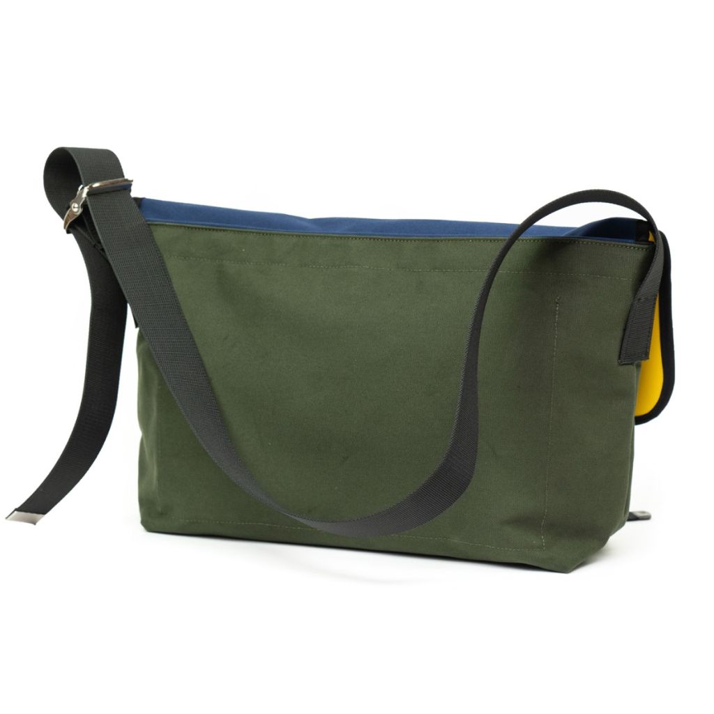 *DE MARTINI* 3601 messenger bag (canvas olive/navy)