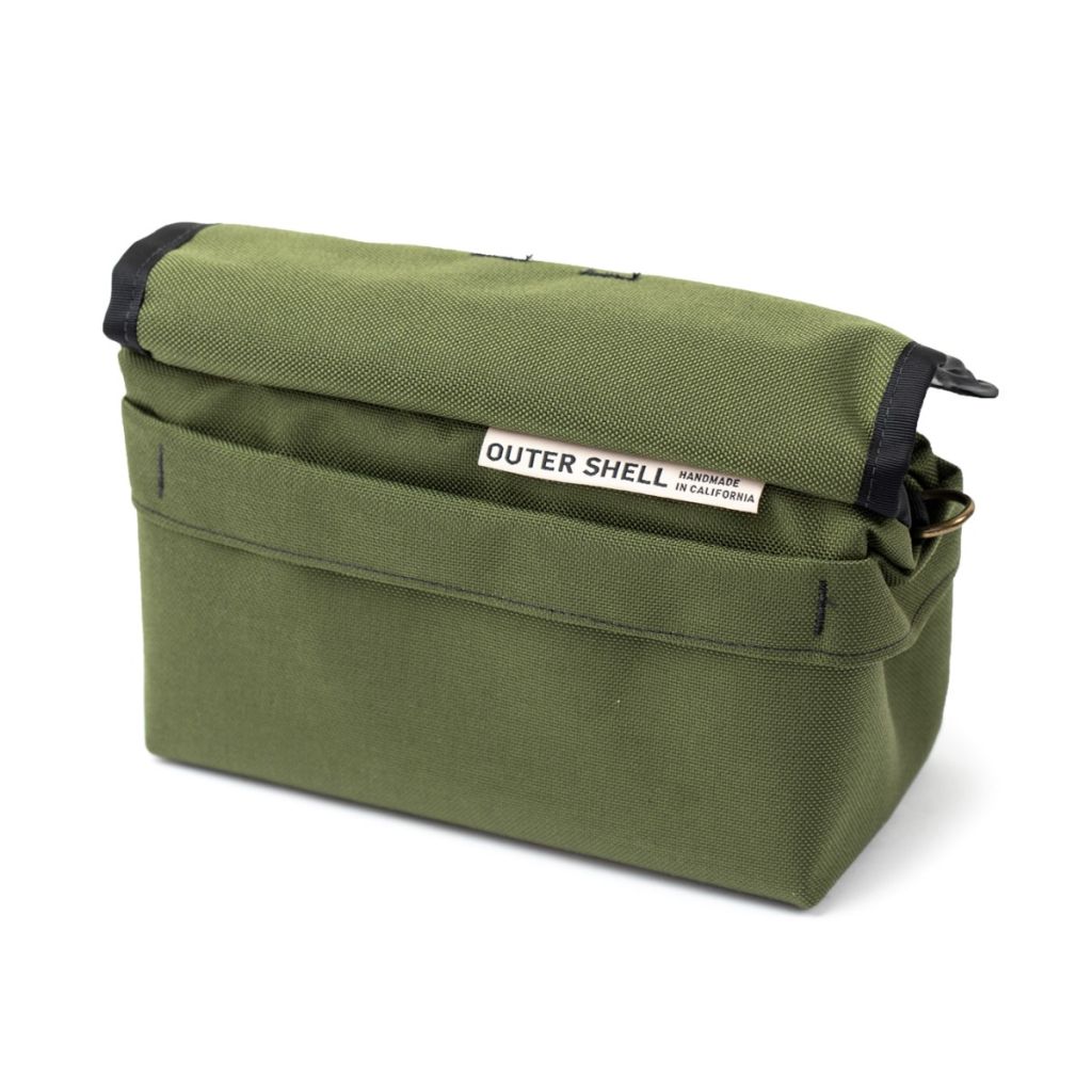 OUTER SHELL ADVENTURE* drawcord handlebar bag (olive drab） - BLUE