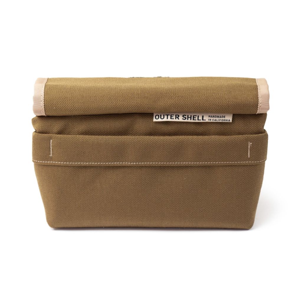 *OUTER SHELL ADVENTURE* drawcord handlebar bag (brown）