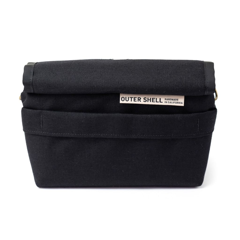 OUTER SHELL ADVENTURE* drawcord handlebar bag (blacked out