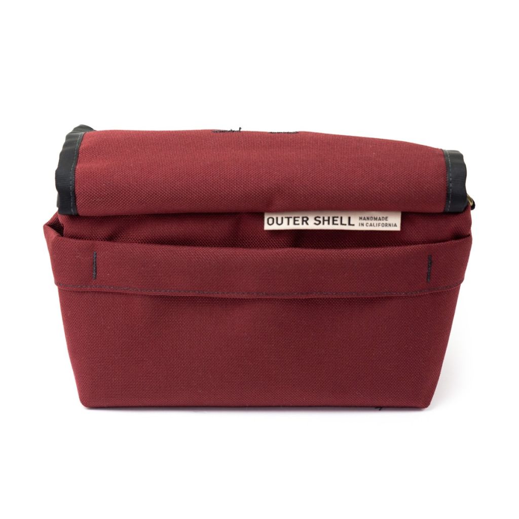 *OUTER SHELL ADVENTURE* drawcord handlebar bag (burgundy)