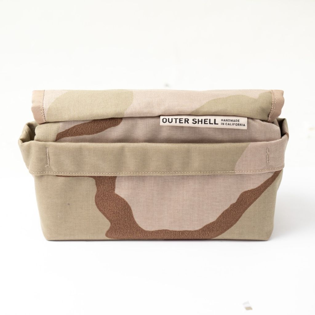 OUTER SHELL ADVENTURE* drawcord handlebar bag (desert camo
