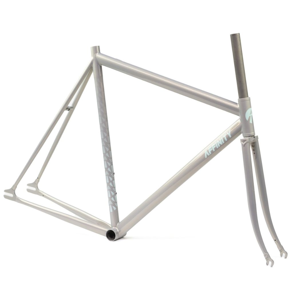 *AFFINITY CYCLES* 2024 lo pro track frame (iridescent grey)