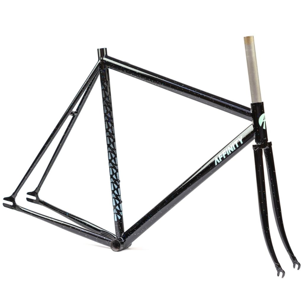 *AFFINITY CYCLES* 2024 lo pro track frame (keirin sparkle black)