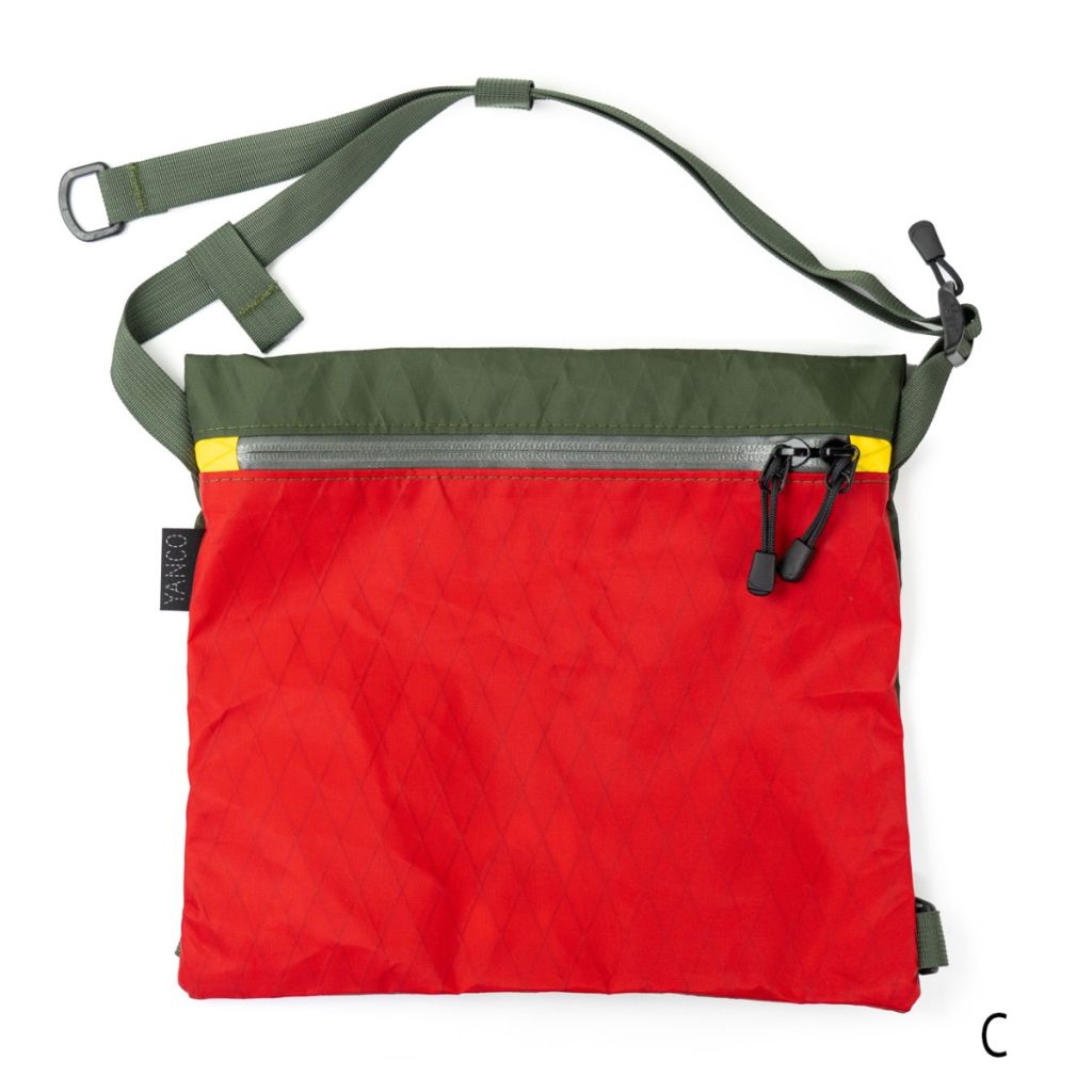 *YANCO* zip musette (red/olive/C)