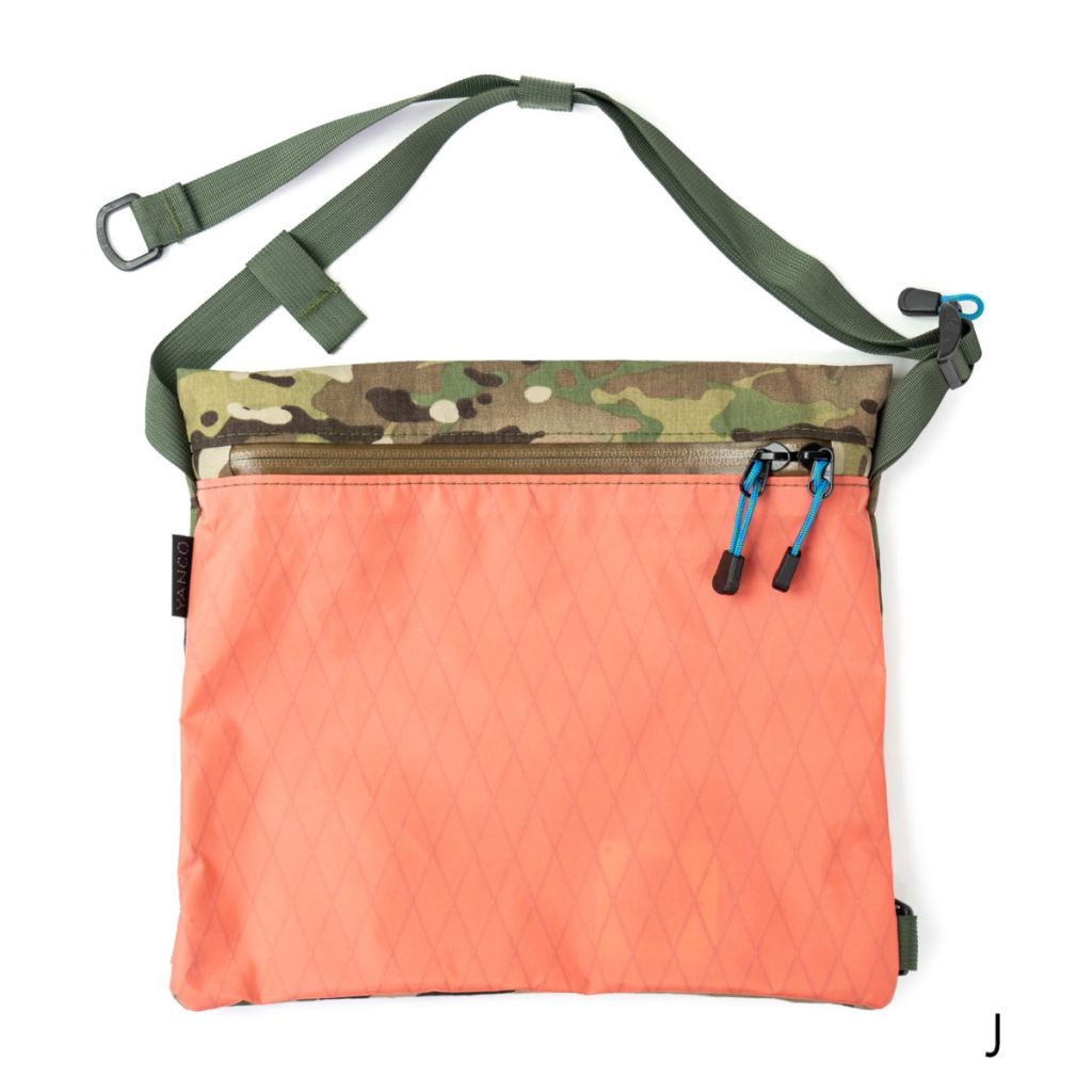 *YANCO* zip musette (coral/multicam/J)